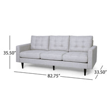 Load image into Gallery viewer, Jenny - Contemporary Tufted Fabric 3 Seater Sofa
