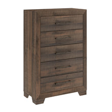 Load image into Gallery viewer, 5 Drawer Chest With Casual Style - Brown
