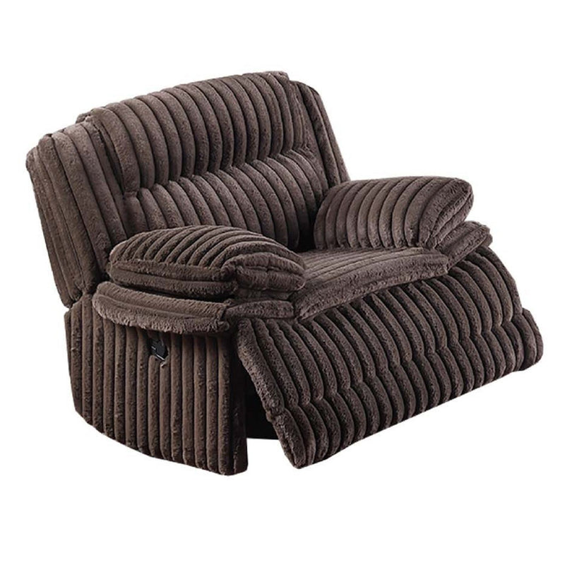 Contemporary Manual Motion Glider Recliner Chair With Padded Armrests And Smooth Rocking Function