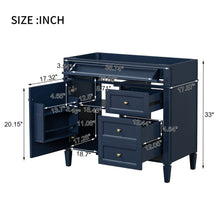 Load image into Gallery viewer, Bathroom Vanity With 2 Drawers And Tip-Out Drawer, Storage Cabinet

