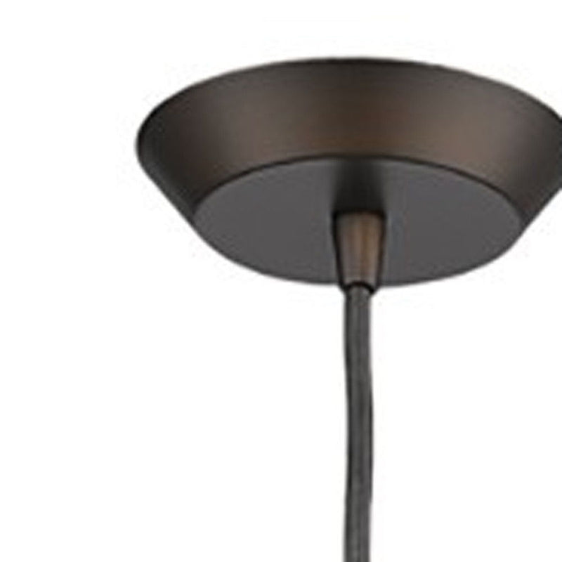 Hanging Light With Glass Studs - Bronze