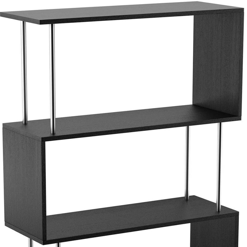Four Tier Etagere Bookcase (490166) - Black
