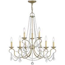 Load image into Gallery viewer, Nine Light Dimmable Chandelier With Shades - Silver
