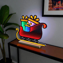 Load image into Gallery viewer, Christmas Tabletop Sign With LED (633795) - Green / Orange / Red
