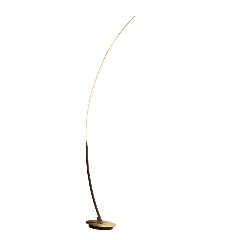 Arc LED Floor Lamp - Silver And Soft White