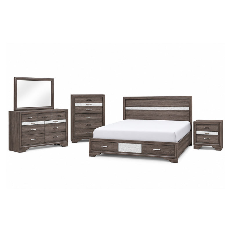 Ryder - 5 Piece Bedroom Set With Drawer Footboard