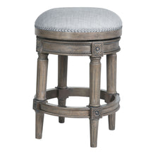 Load image into Gallery viewer, Rustic Elegance Backless Swivel Stool
