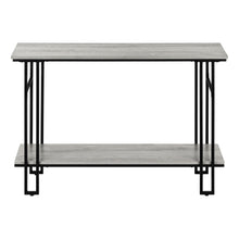 Load image into Gallery viewer, Frame Console Table With Shelves - Gray And Black

