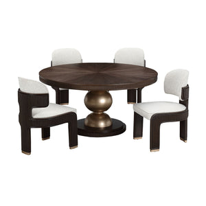 West Kensington - Round Dining Table - Medium Espresso
