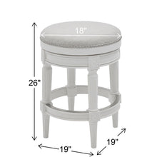 Load image into Gallery viewer, Rustic Elegance Backless Swivel Stool
