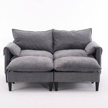 Load image into Gallery viewer, Convertible Combination Sofa With Footstools With Storage
