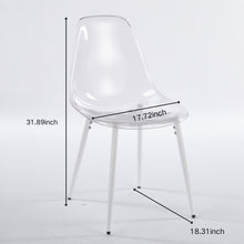 Load image into Gallery viewer, Transparent Dining Chair (Set of 4) - Matte White
