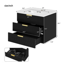 Load image into Gallery viewer, Wall Mounted Floating Cabinet With Double Drawer, Rectangular Sink
