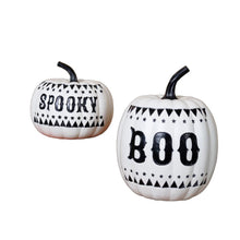 Load image into Gallery viewer, Poly Tabletop Sculpture (Set of 2) - White / Black
