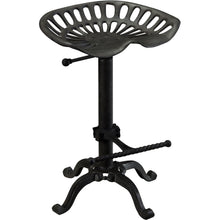 Load image into Gallery viewer, Backless Adjustable Height Bar Chair With Footrest 23" - Black
