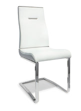 Load image into Gallery viewer, Dining Upholstered Side Chairs (Set of 2) - Silver / White
