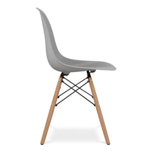 Load image into Gallery viewer, Heavy Duty Plastic Wood Dining Side Chair - Gray
