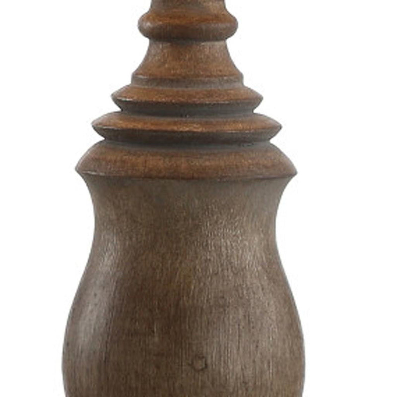 Novelty Table Lamp LED With Globe Shade - Brown