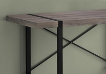 Load image into Gallery viewer, 49" Taupe and Black Computer Desk
