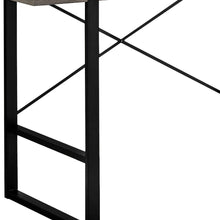 Load image into Gallery viewer, 49" Taupe and Black Computer Desk
