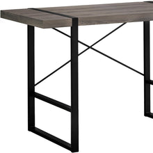 Load image into Gallery viewer, 49" Taupe and Black Computer Desk
