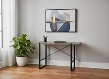 Load image into Gallery viewer, 49" Taupe and Black Computer Desk
