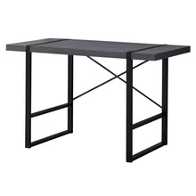 Load image into Gallery viewer, 49" Gray and Black Computer Desk
