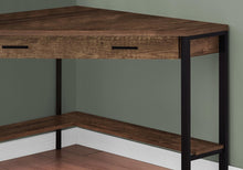 Load image into Gallery viewer, 42" Brown and Black Corner Computer Desk
