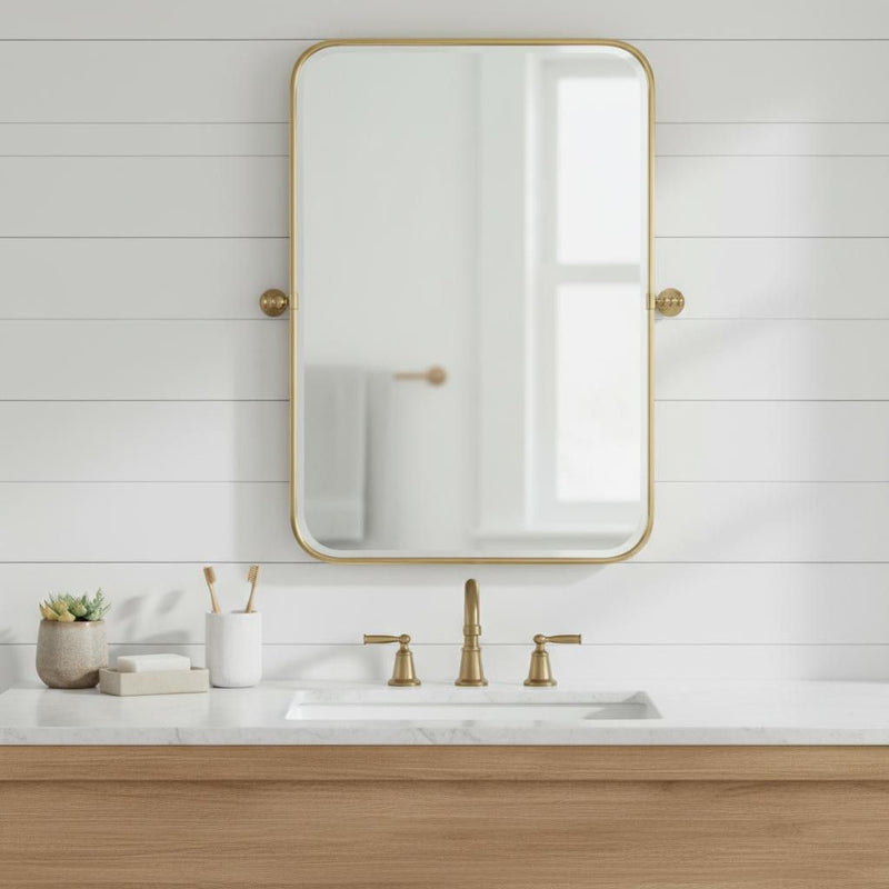 36'' Framed Bathroom Vanity Mirror - Gold