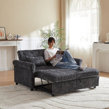 Load image into Gallery viewer, Loveseat Sofa Bed, Pull - Out Couch Sleeper &amp; 2 Pillows
