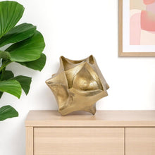 Load image into Gallery viewer, Faceted Orb Tabletop Sculpture (574086) - Gold

