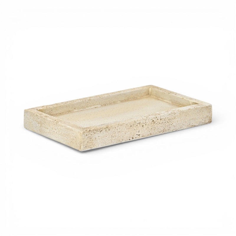 Resin Handmade Trinket Tray - Beige