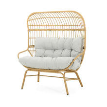 Load image into Gallery viewer, Palos - Outdoor Wicker Loveseat - Light Brown

