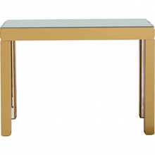 Load image into Gallery viewer, 43" Mirrored Glass Console Table - Gold
