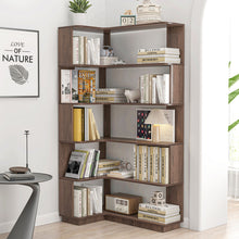 Load image into Gallery viewer, L-Shaped Design Corner Bookshelf
