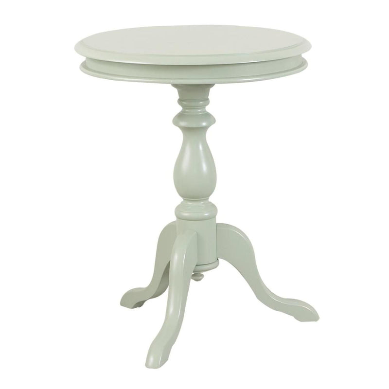 Manufactured Wood Round End Table - Antique Ivory