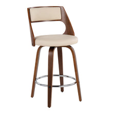 Load image into Gallery viewer, Cecina - Mid-Century Modern Fixed Height Counter Stool With Swivel And Round Footrest (Set of 2)

