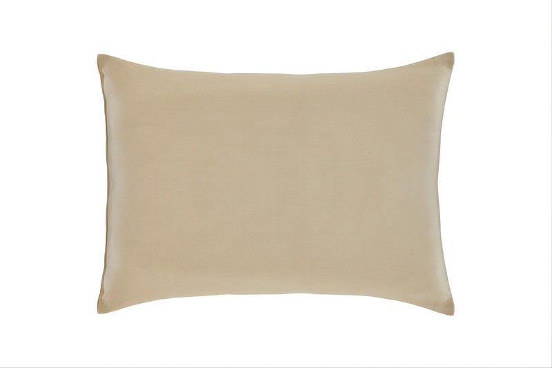 Cotton Wool Medium Hypoallergenic Standard Bed Pillow - Beige