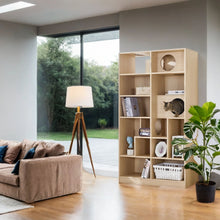 Load image into Gallery viewer, Furniture Style Cat Bookcase Cat Tree Shelves - Natural
