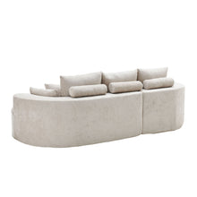 Load image into Gallery viewer, 2 Piece Fabric Cloud Curved Sectional Sofa With Chaise For Living Room
