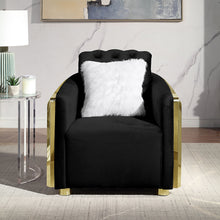 Load image into Gallery viewer, Accent Chair With Button Tufted Diamond Grid &amp; 1 Pillow For Living Room
