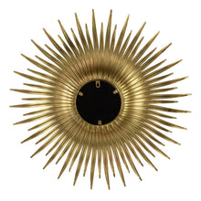 Load image into Gallery viewer, 28" Sunburst Iron Framed Accent Mirror - Gold
