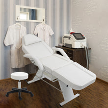 Load image into Gallery viewer, Massage Salon Tattoo Chair With Two Trays Esthetician Bed With Hydraulic Stool, Multi-Purpose 3-Section Facial Bed Table, Adjustable Beauty Barber Spa Beauty Equipment
