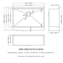 Load image into Gallery viewer, Classic Ceramic Farmhouse Sink Workstation Single Bowl With Durable Finish
