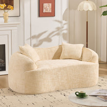 Load image into Gallery viewer, Curved 2 Person Compress Sofa With Armrests, Includes Pillows
