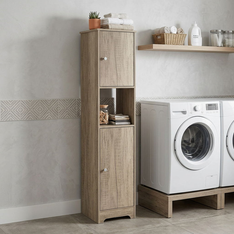 Wood Accent Cabinet With Two Doors (477658) - Natural