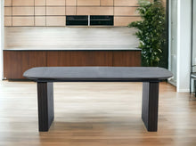 Load image into Gallery viewer, Wood Self-Storing Leaf Double Pedestal Base Extendable Dining Table - Brown
