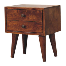 Load image into Gallery viewer, Mini Modern Bedside Table - Chestnut
