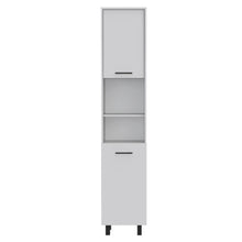 Load image into Gallery viewer, 41" Wood Kitchen Island Set With Storage - Gray / White
