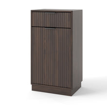 Load image into Gallery viewer, Tilt Out Trash Can Cabinet With Wave Textured Drawer &amp; Pull Out Bin
